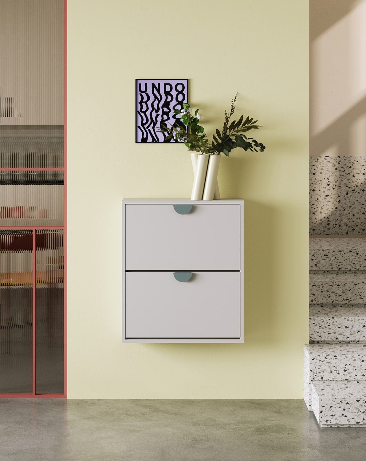 Armoire à chaussures suspendue SBK2