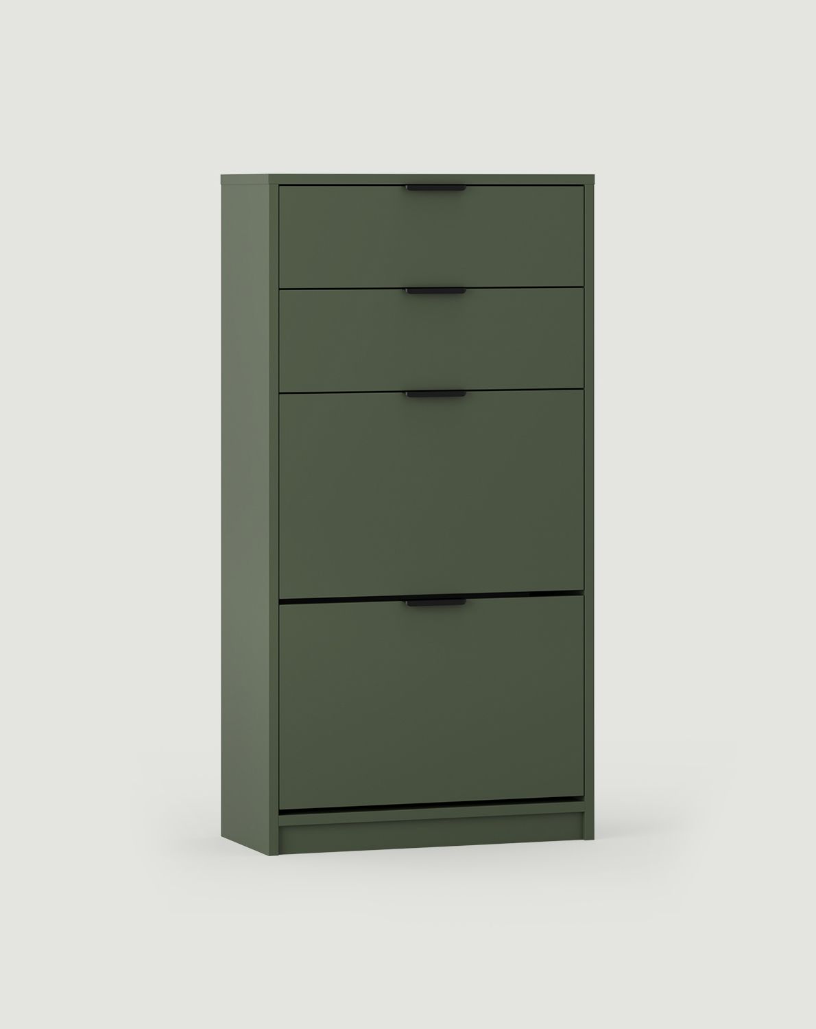SBK5CS armoire à chaussures sur pied
Couleur : vert cyprès
Poignée : LING noir KLCZ edge handle