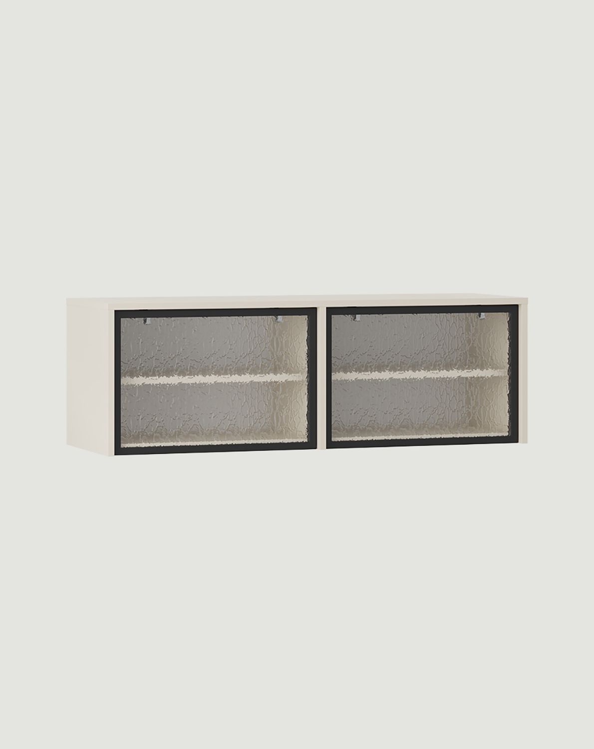 Armoire d'extension vitrée SIGI RPWS2
Couleur : Beige Champagne
Verre : verre ornemental Flumen
                            