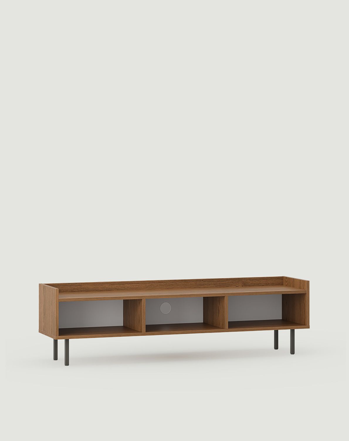 Armoire basse RTV SIGI S3TV3
Couleur : Chêne rustique
Pied : Basalte