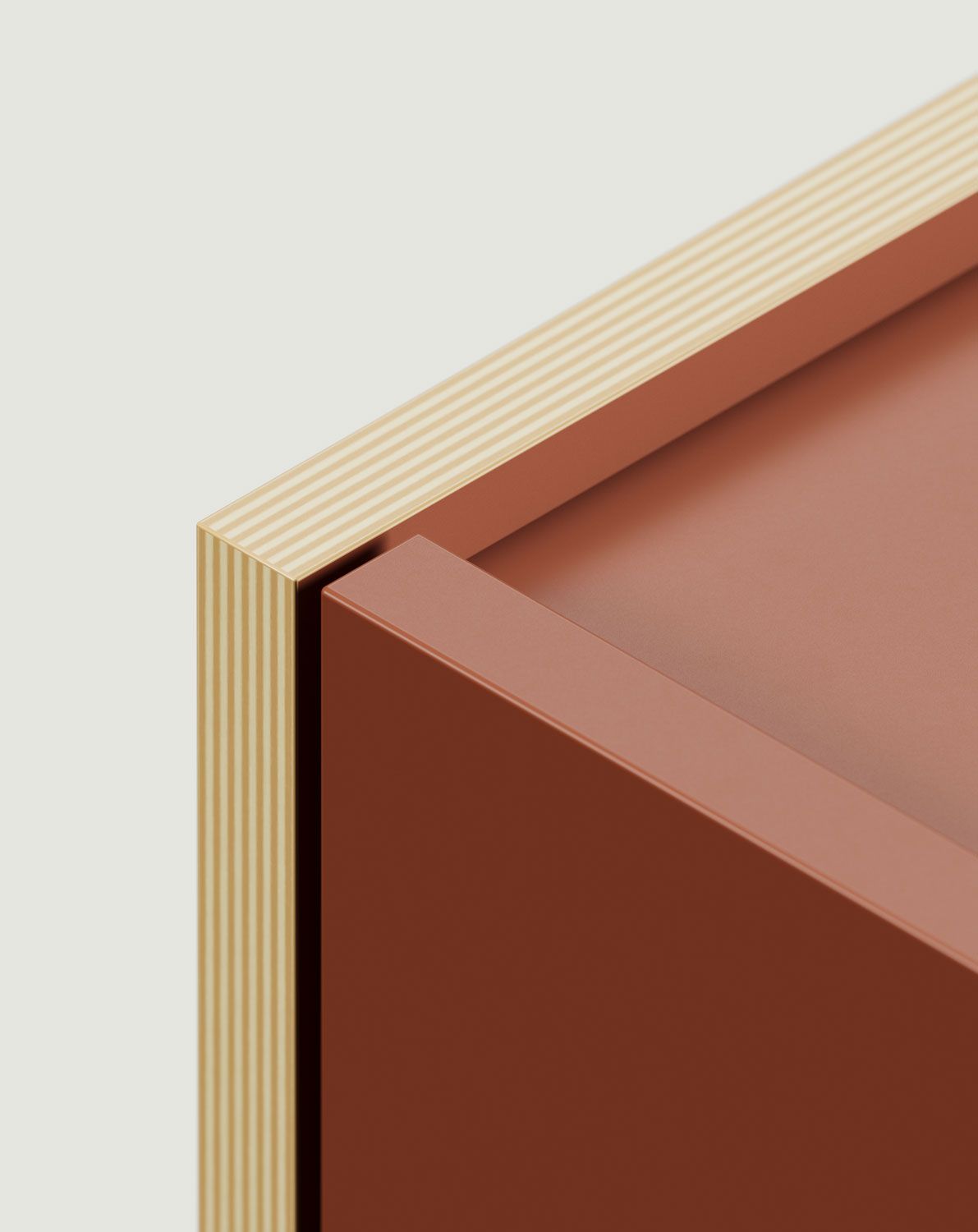 ASKA ASK01 table de chevet
Couleur : Terracotta ardent
Placage : Contreplaqué