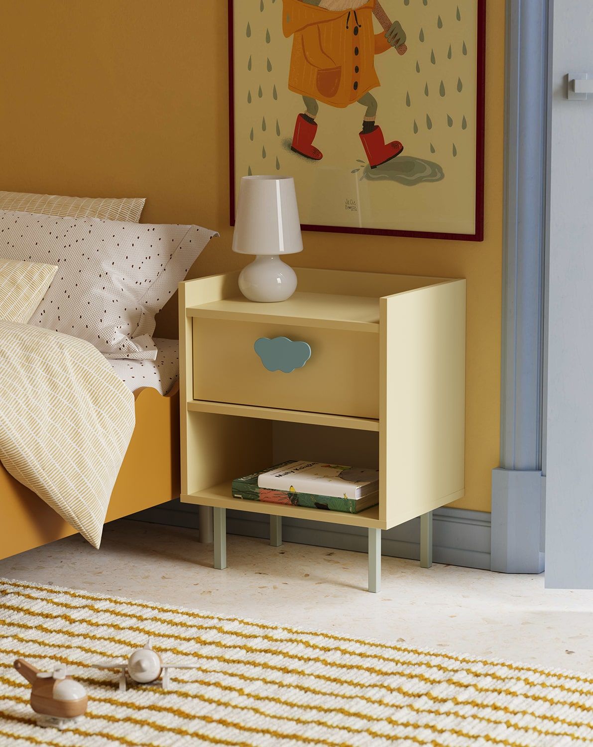 SIGI KIDS SNS01K Chevet avec tiroir et étagère