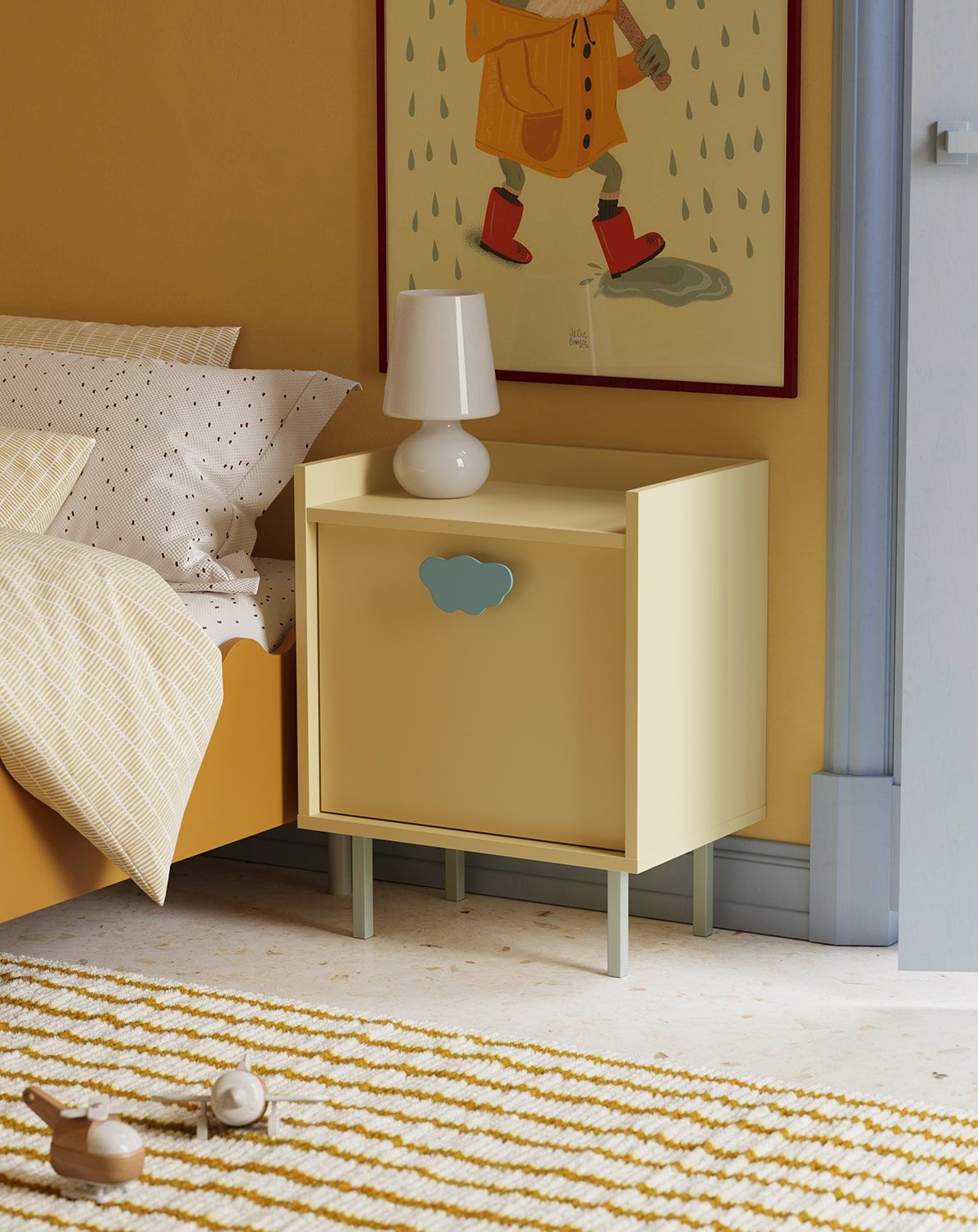 Table de chevet avec portes SIGI KIDS SNS03K