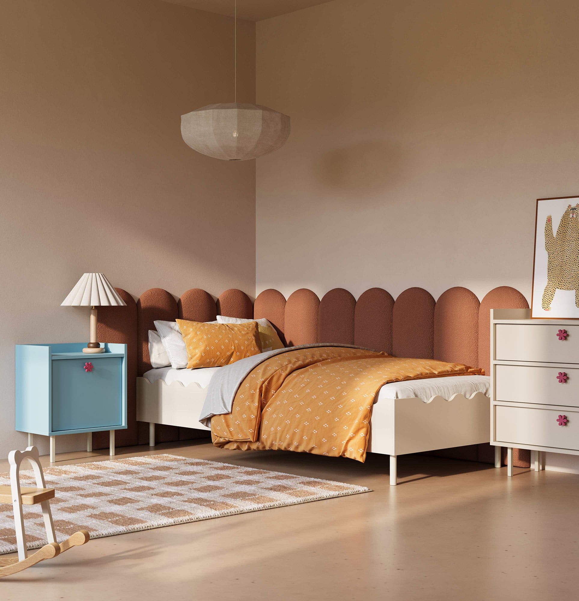 Table de chevet avec portes SIGI KIDS SNS03K