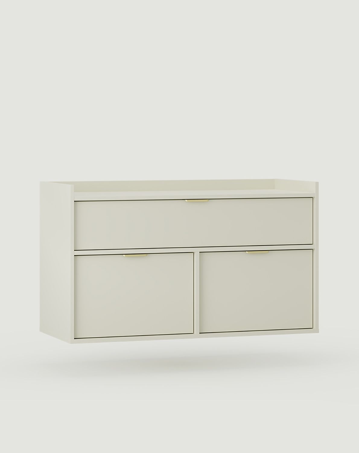 Meuble lavabo SIGI suspendu WSU01B
Couleur : Voie lactée
Poignée : LING Gold
