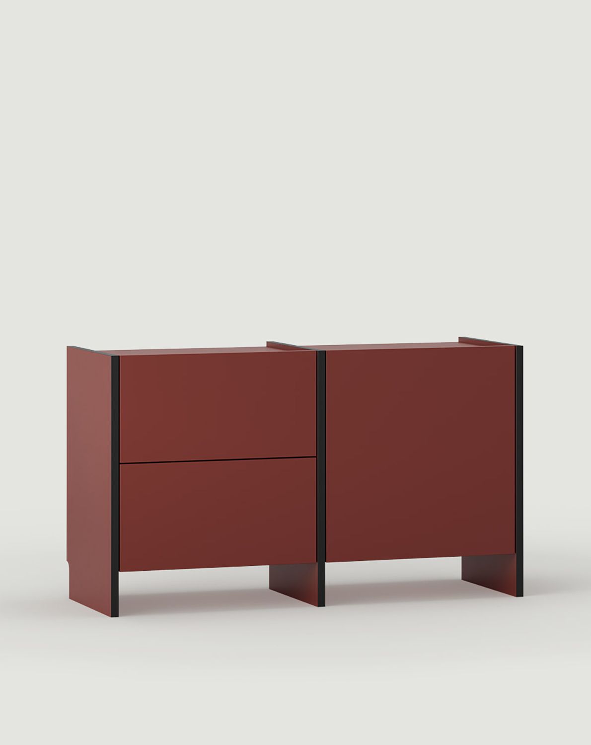 Armoire RTV ASKA ASK10
Couleur : Bourgogne Marseille
Placage : Noir