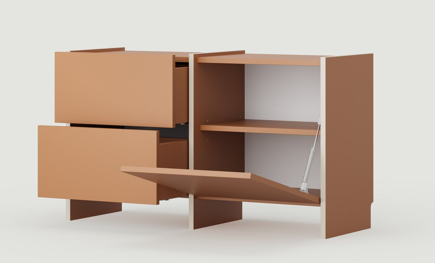 Armoire RTV ASKA ASK10
Couleur : Sahara Deep
Placage : Beige Champagne