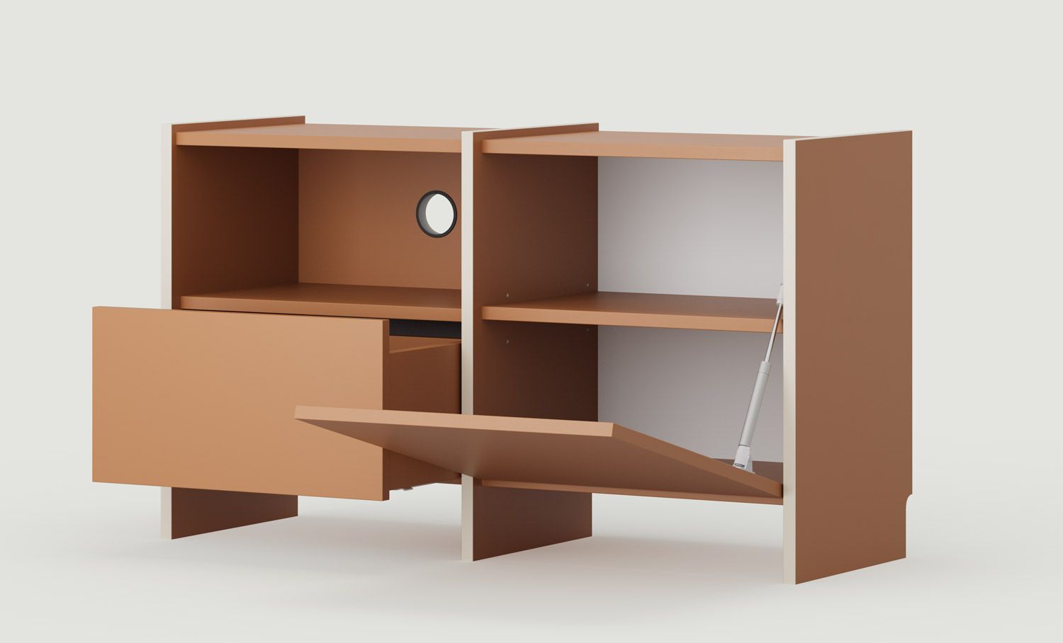 Armoire RTV ASKA ASK11
Couleur : Sahara Deep
Placage : Beige Champagne