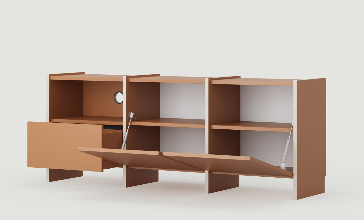 Armoire RTV ASKA ASK15
Couleur : Sahara Deep
Placage : Beige Champagne