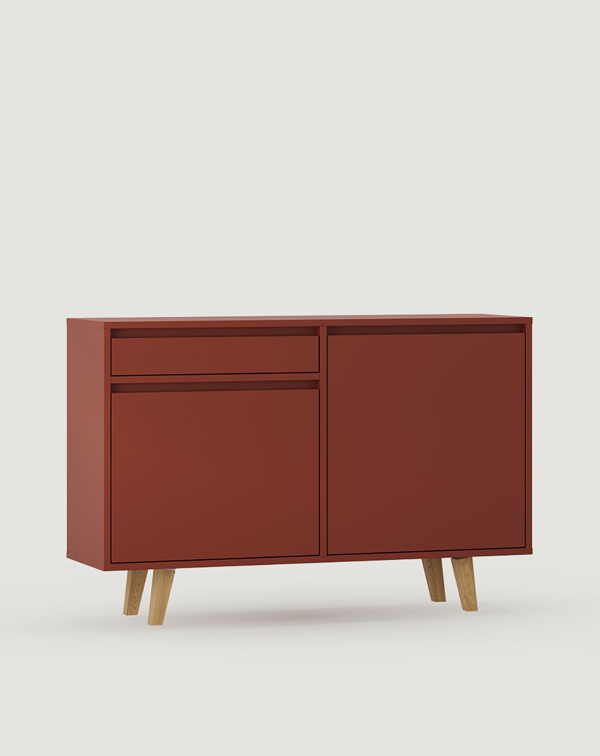 FENRIS Armoire RTV FTV2S
Couleur : Terracotta ardent
Pied : Chêne trapézoïdal huilé