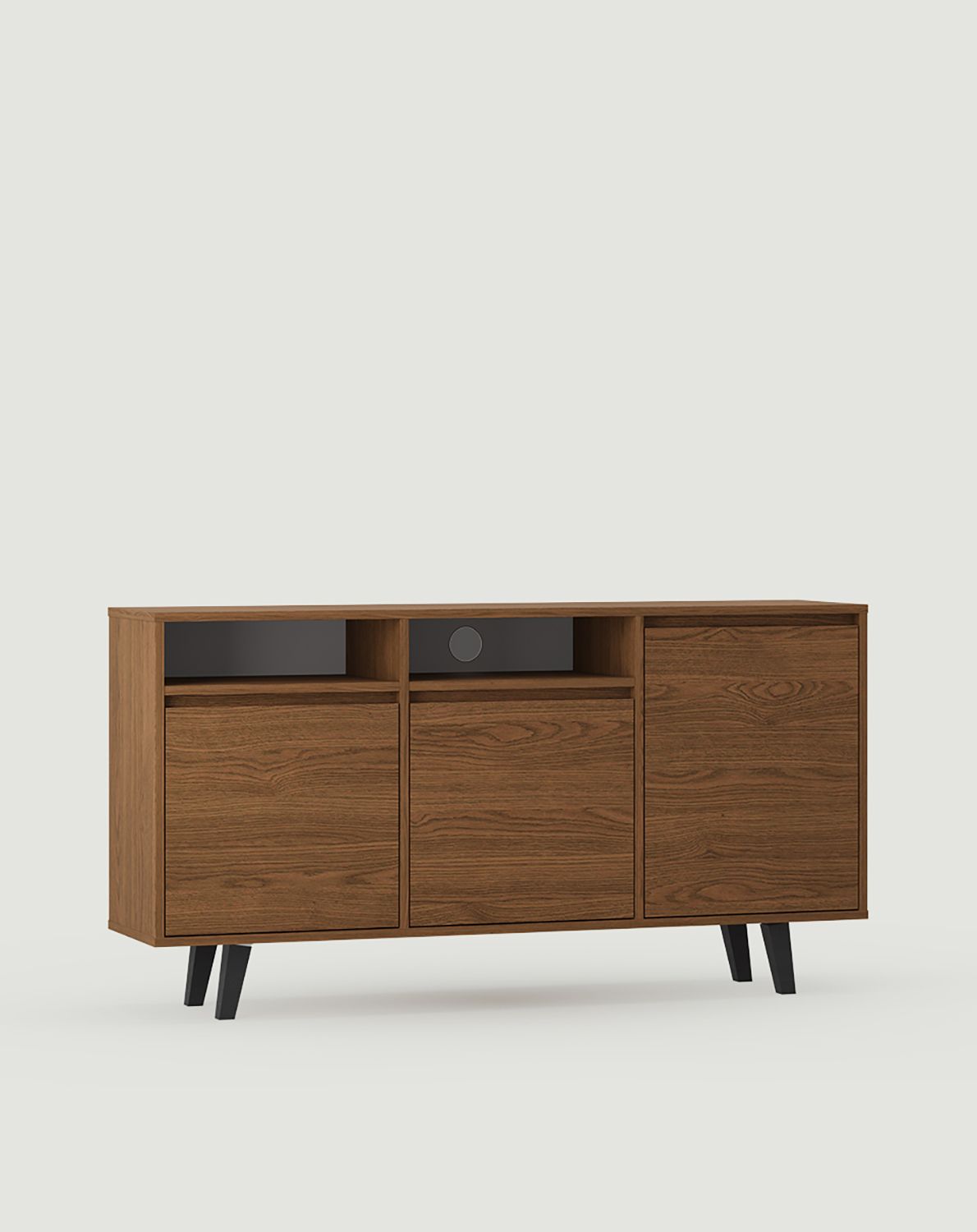 FENRIS Armoire RTV FTV3
Couleur : Chêne rustique
Pied : pin trapézoïdal noir
