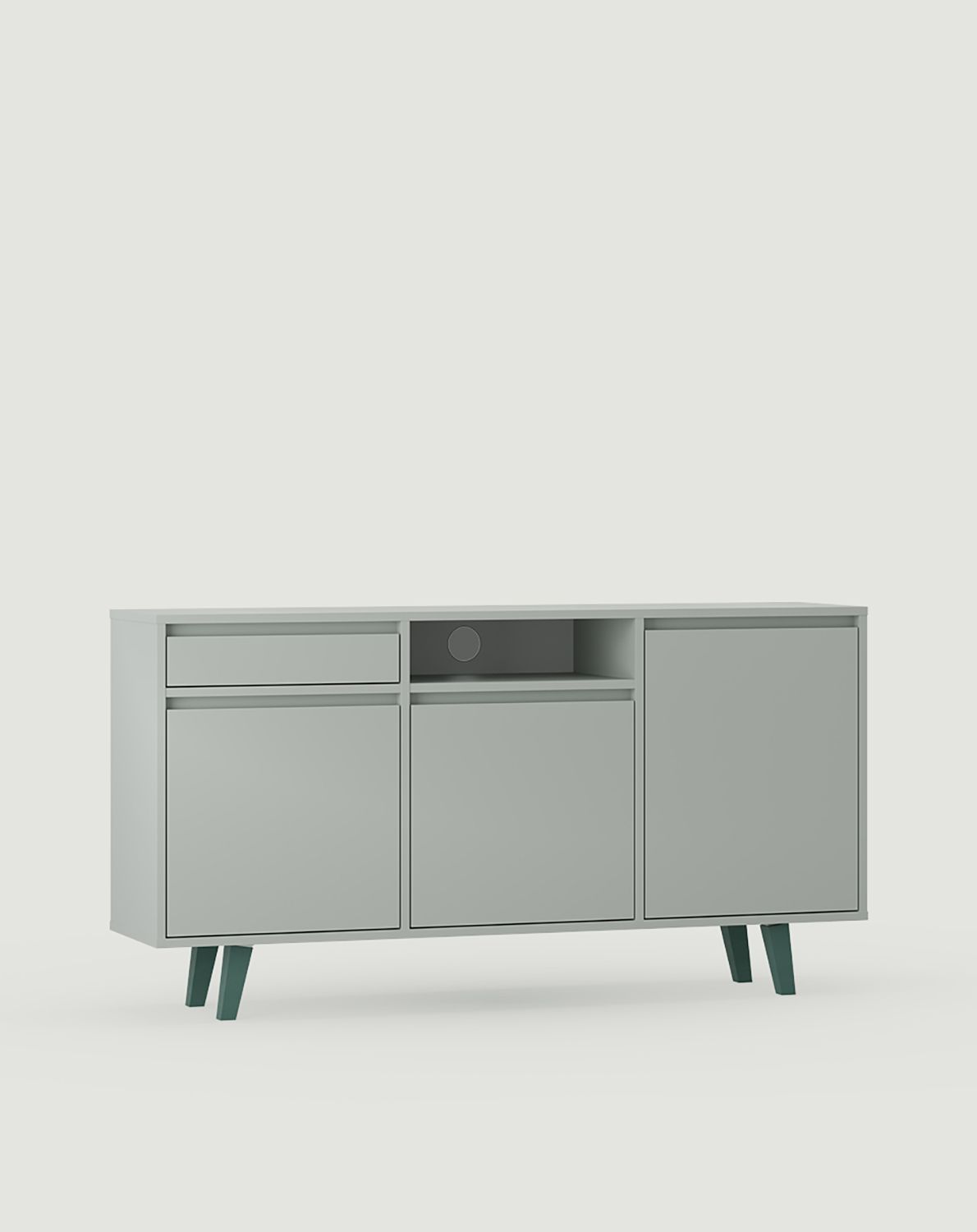 Armoire RTV FENRIS FTV3S
Couleur : Lait Pistache
Pieds : Trapèze Hêtre Vert mousse