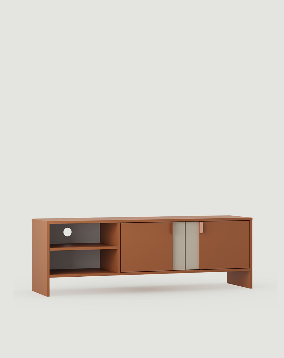 LAYERS Armoire RTV LAY02
Couleur : Sahara Deep
Couleur de la face avant de la deuxième couche : Champagne Beige
Poignée : poignée LAYERS 110 Sahara Deep
