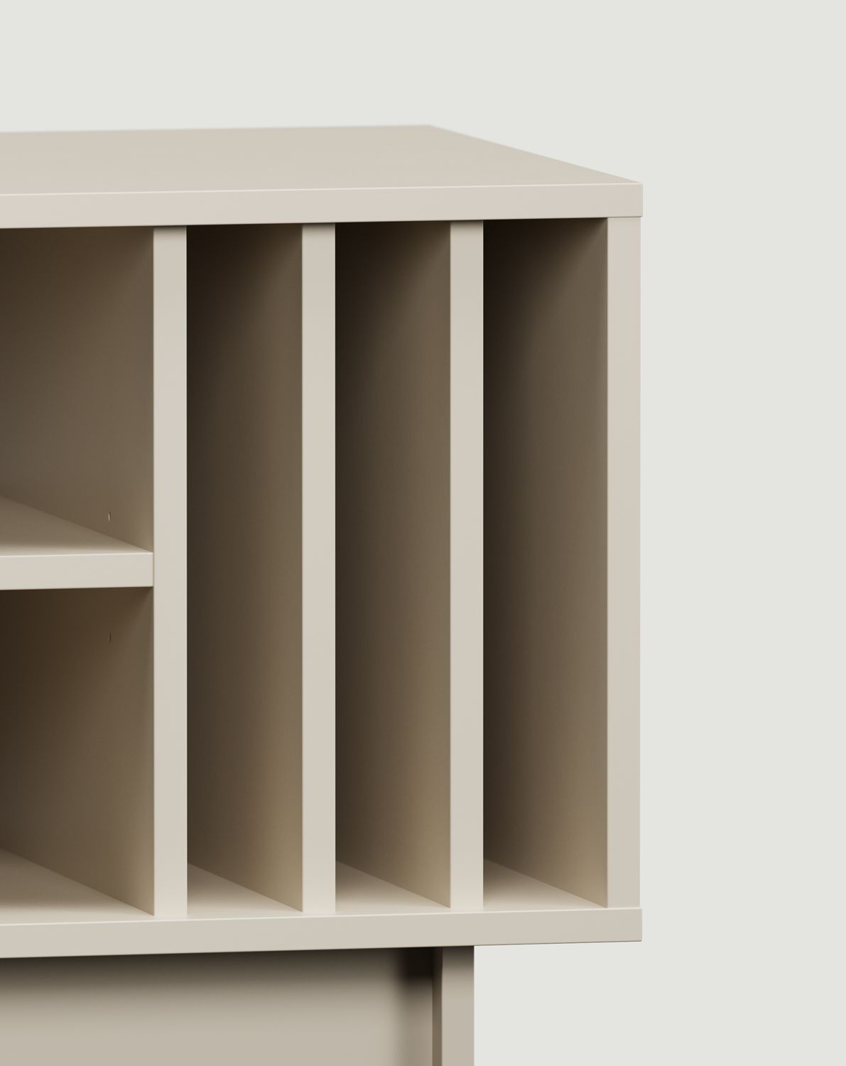 KABE KTV1SW armoire RTV en vinyle de style JAPANDI
Couleur : Beige Champagne