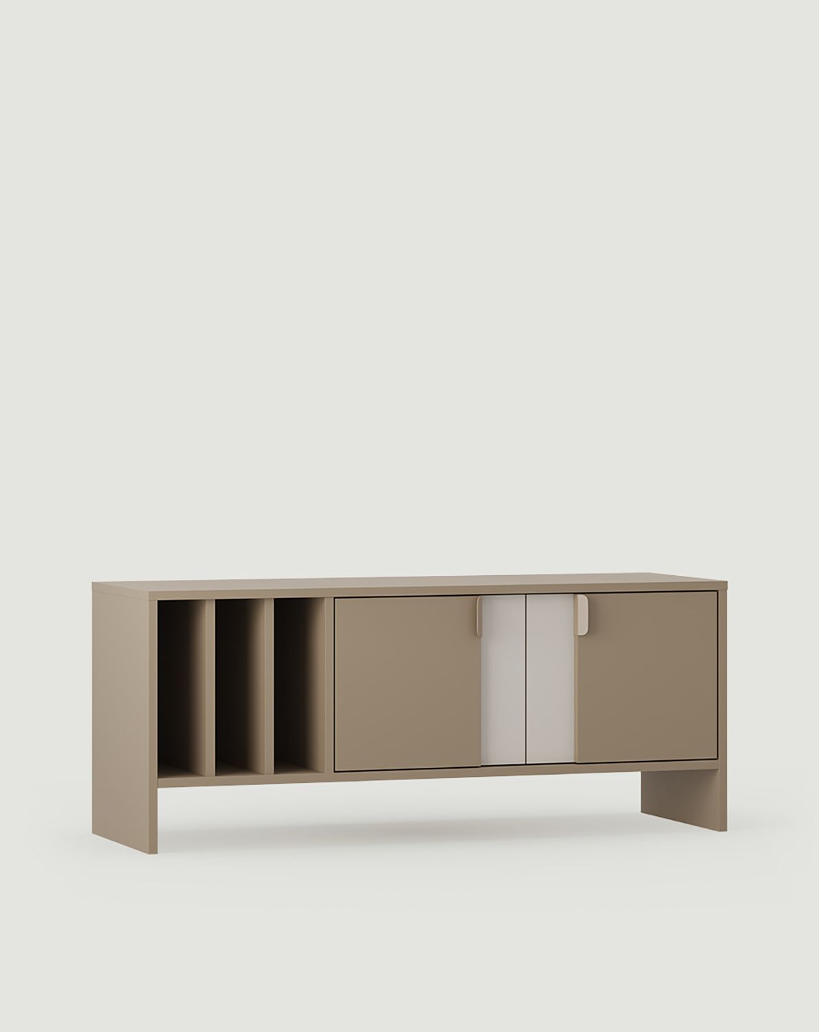 LAYERS armoire vinyle RTV LAY08
Couleur : Cappuccino
Couleur de l'avant de la deuxième couche : Cachemire enveloppant
Poignée : LAYERS 110 Cappuccino
                            