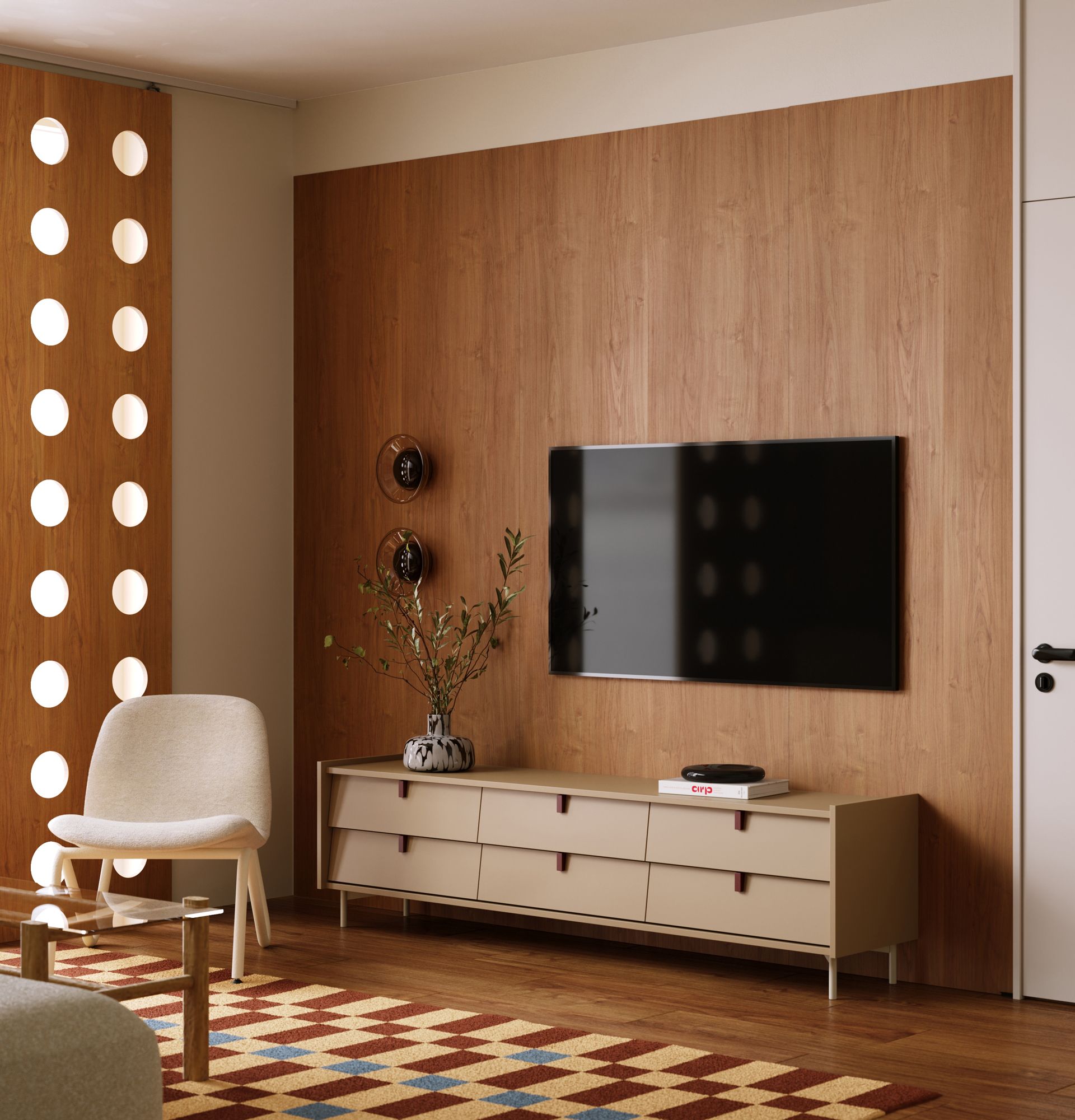 Armoire RTV SKRA SKR07
Couleur : Cappuccino
Poignée : Bourgogne
Pieds : SKRA Milky Way

                            
                            