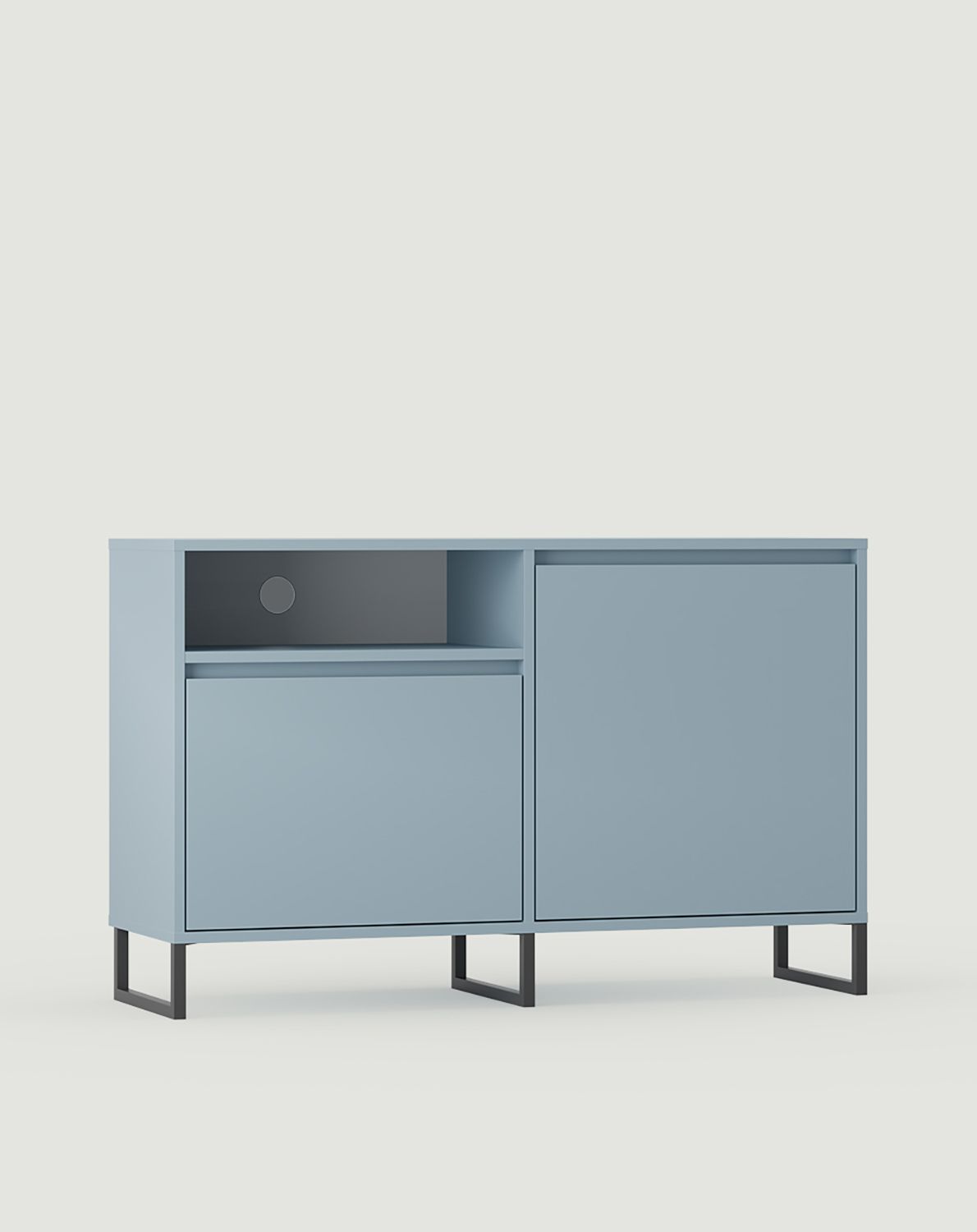 Armoire RTV ODIS BTV2
Couleur : Bleu colombe
Couleur de la jambe : gris de la jambe
                            