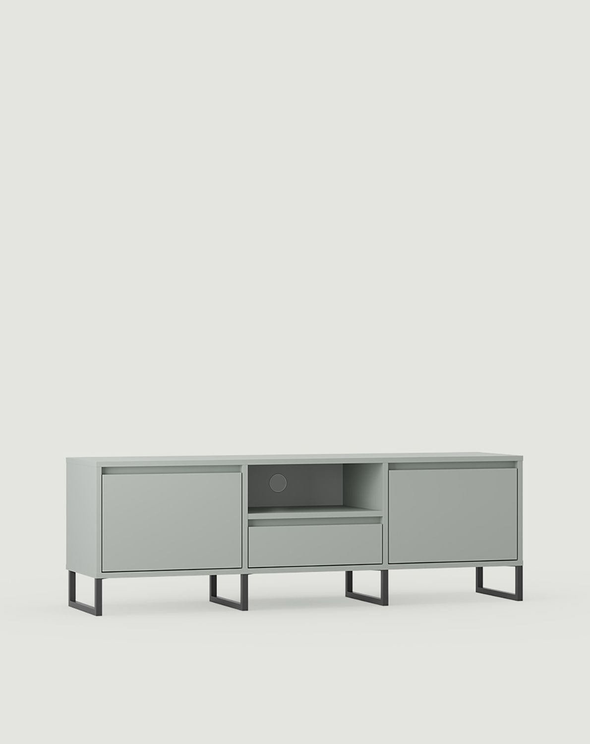 Armoire RTV ODIS BTV4
Couleur : Pistache laiteuse
Couleur du pied : Gris pied
                            