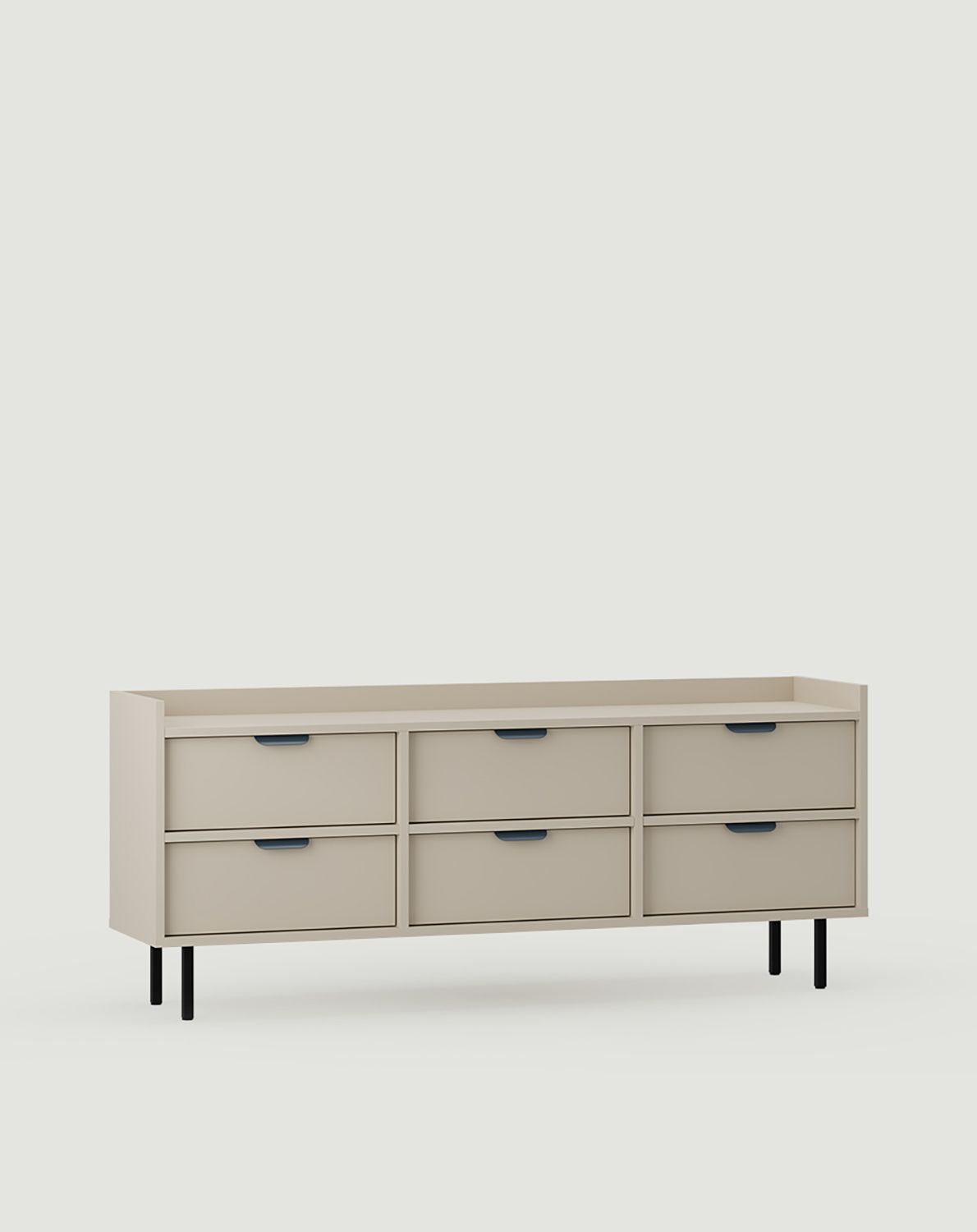 Armoire RTV SIGI STV6S
Couleur : Beige Champagne
Pied : Noir
Poignée : LAYERS 110 Poignée de bord Night Sailing