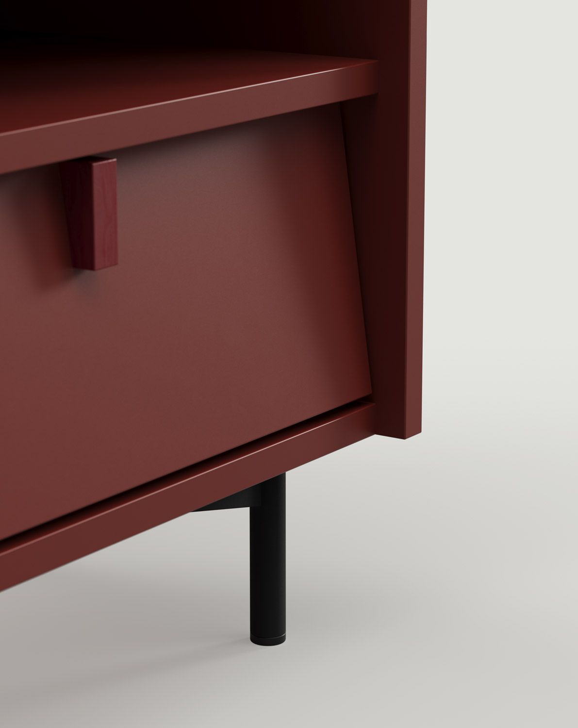 Armoire RTV SKRA SKR04
Couleur : Bourgogne
Poignée : Bourgogne
Pieds : SKRA noir
