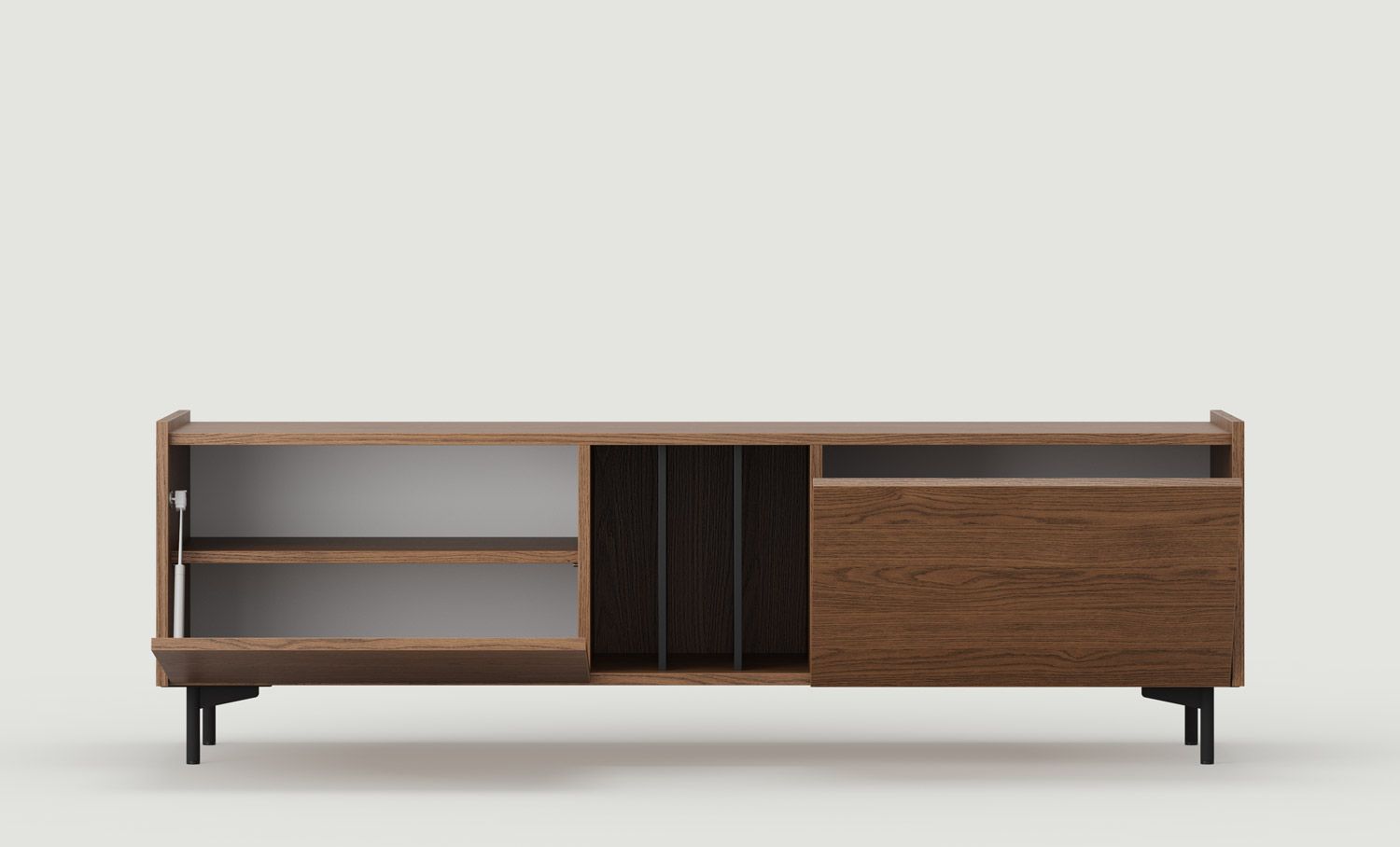 Armoire RTV SKRA SKR08
Couleur : Chêne rustique
Pied : Noir