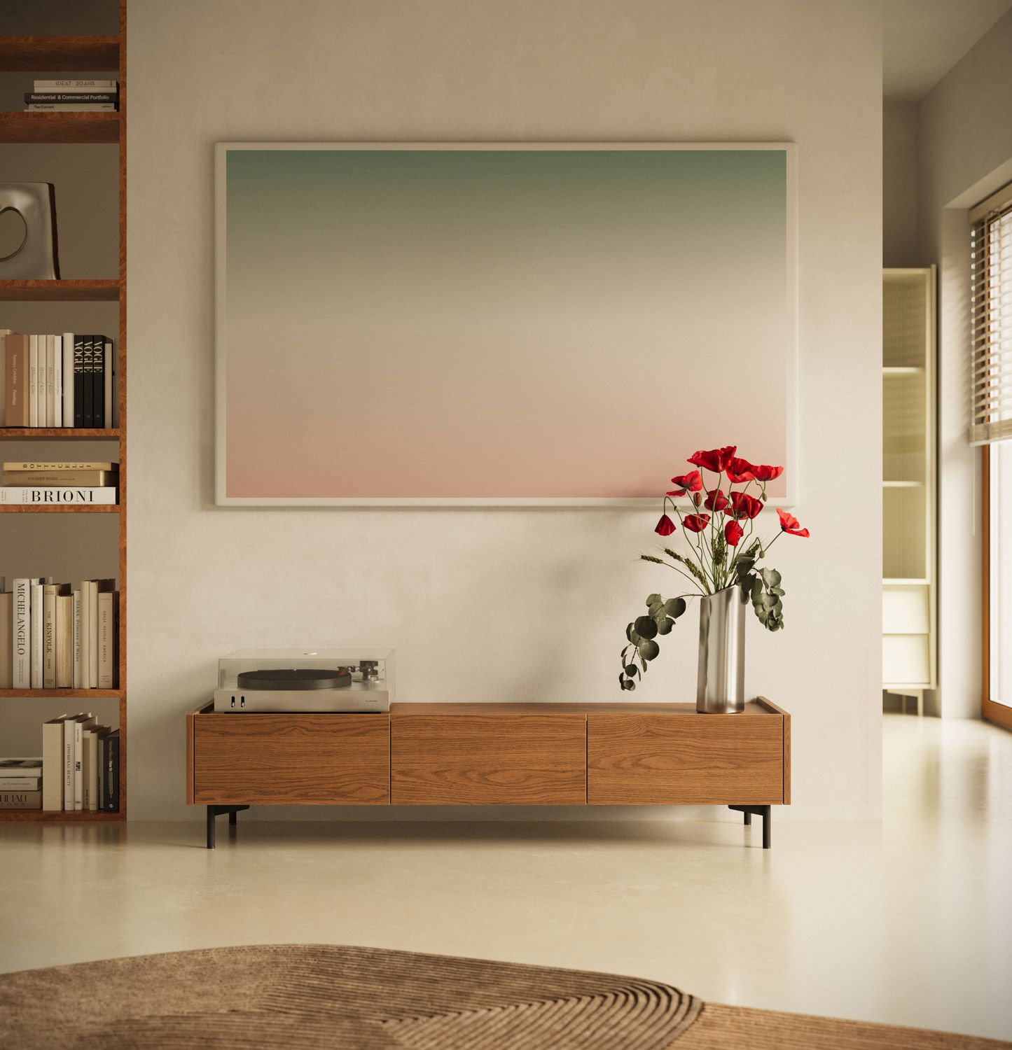 Armoire RTV SKRA SKR16
Couleur : Chêne rustique
Pied : Noir