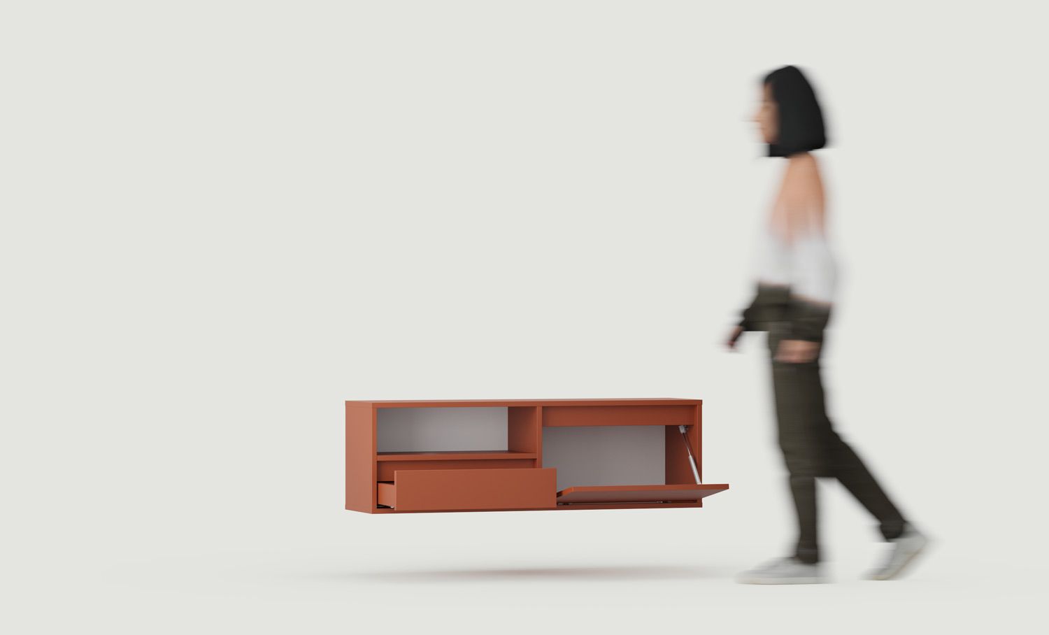 Armoire RTV murale UBBE WTV1
Couleur : Terracotta ardent
                            