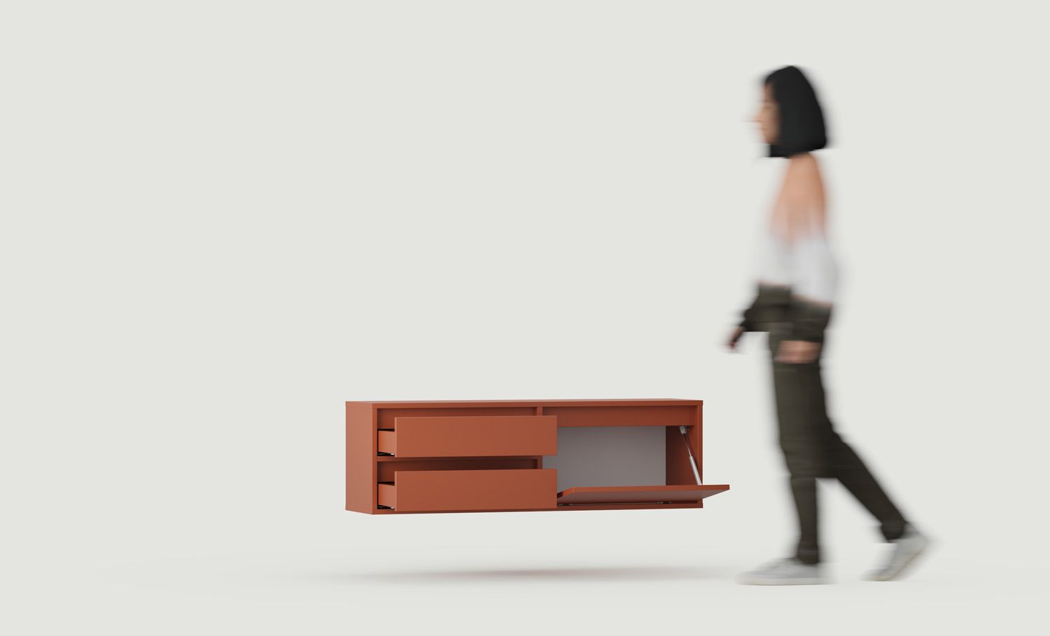 Armoire RTV murale UBBE WTV1S
Couleur : Terracotta ardent