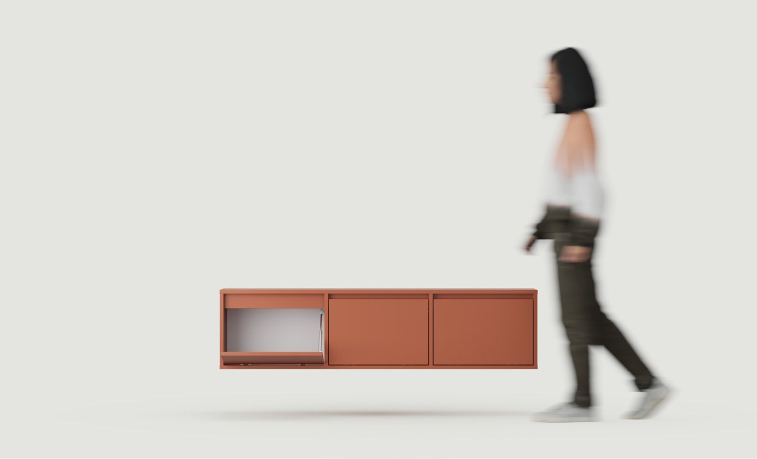 Armoire RTV murale UBBE WTV4K
Couleur : Terracotta ardent