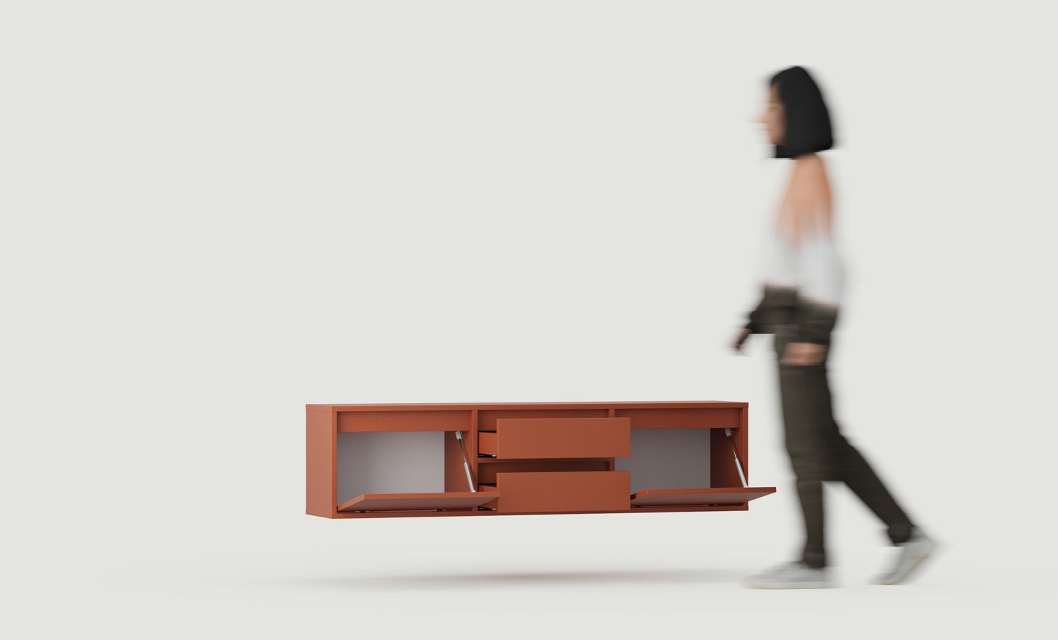 Armoire RTV murale UBBE WTV4S
Couleur : Terracotta ardent