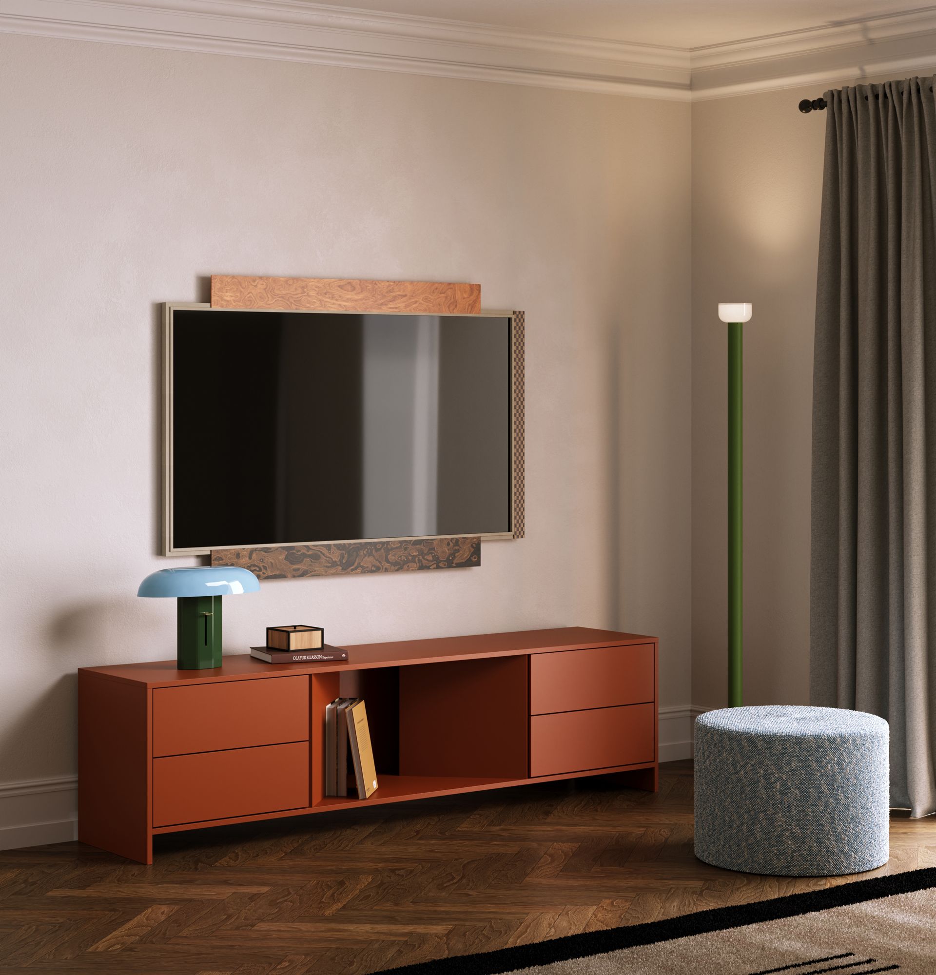 Armoire RTV YUTO YTV01
Couleur : Terracotta ardent
                            
