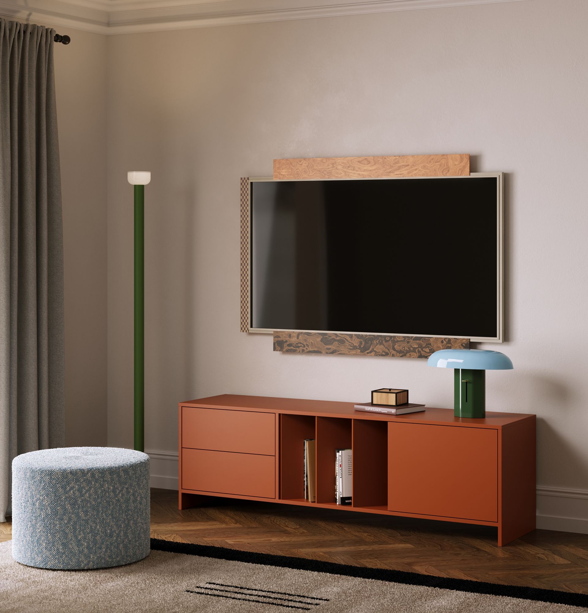 Armoire RTV YUTO YTV03
Couleur : Terracotta ardent