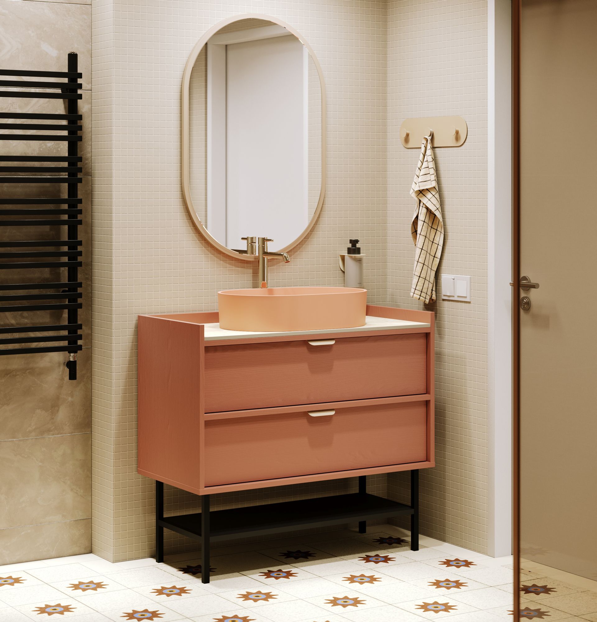 Armoire SIGI avec lavabo OMNIRES SU02