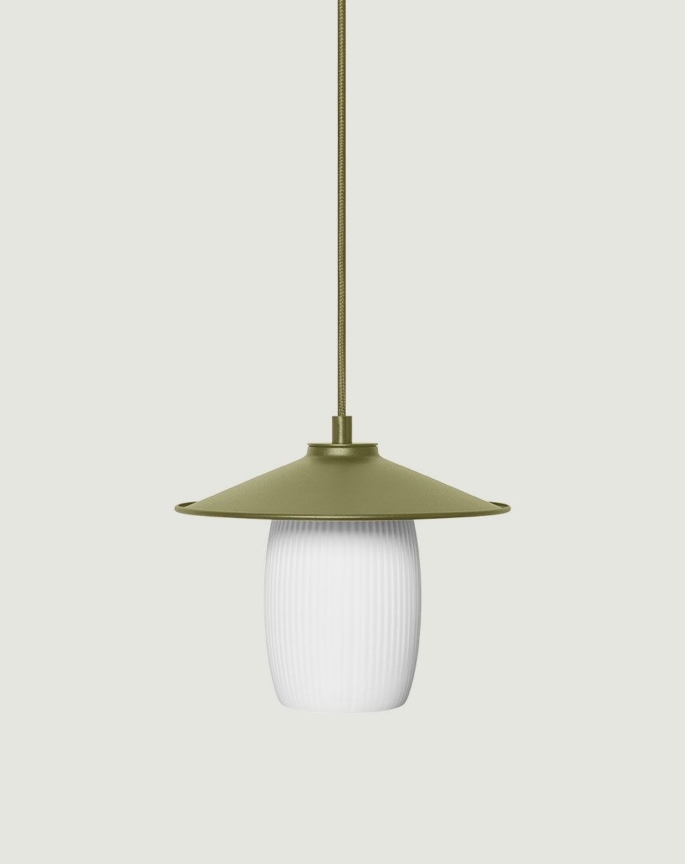 JINGU A Suspension de plafond vert olive