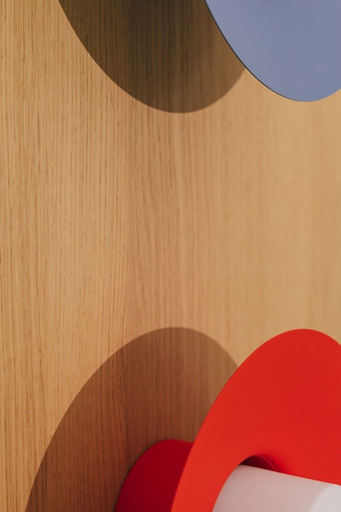 CAPONIO W A applique murale rouge-orange