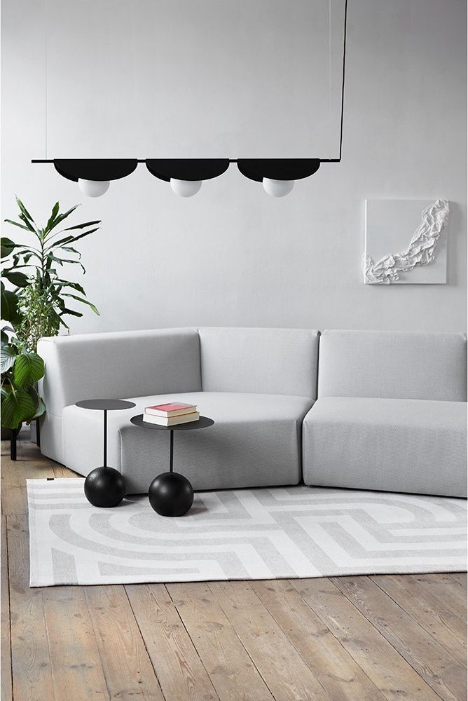 SALLO C plafonnier triple noir