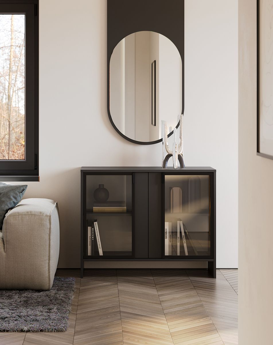 LAYERS vitrine basse LAY51
Couleur : Deep Basalt
Couleur de la face avant : Deep Basalt
Poignée : Poignée LAYERS 110 Deep Basalt
Type de verre : Verre lisse