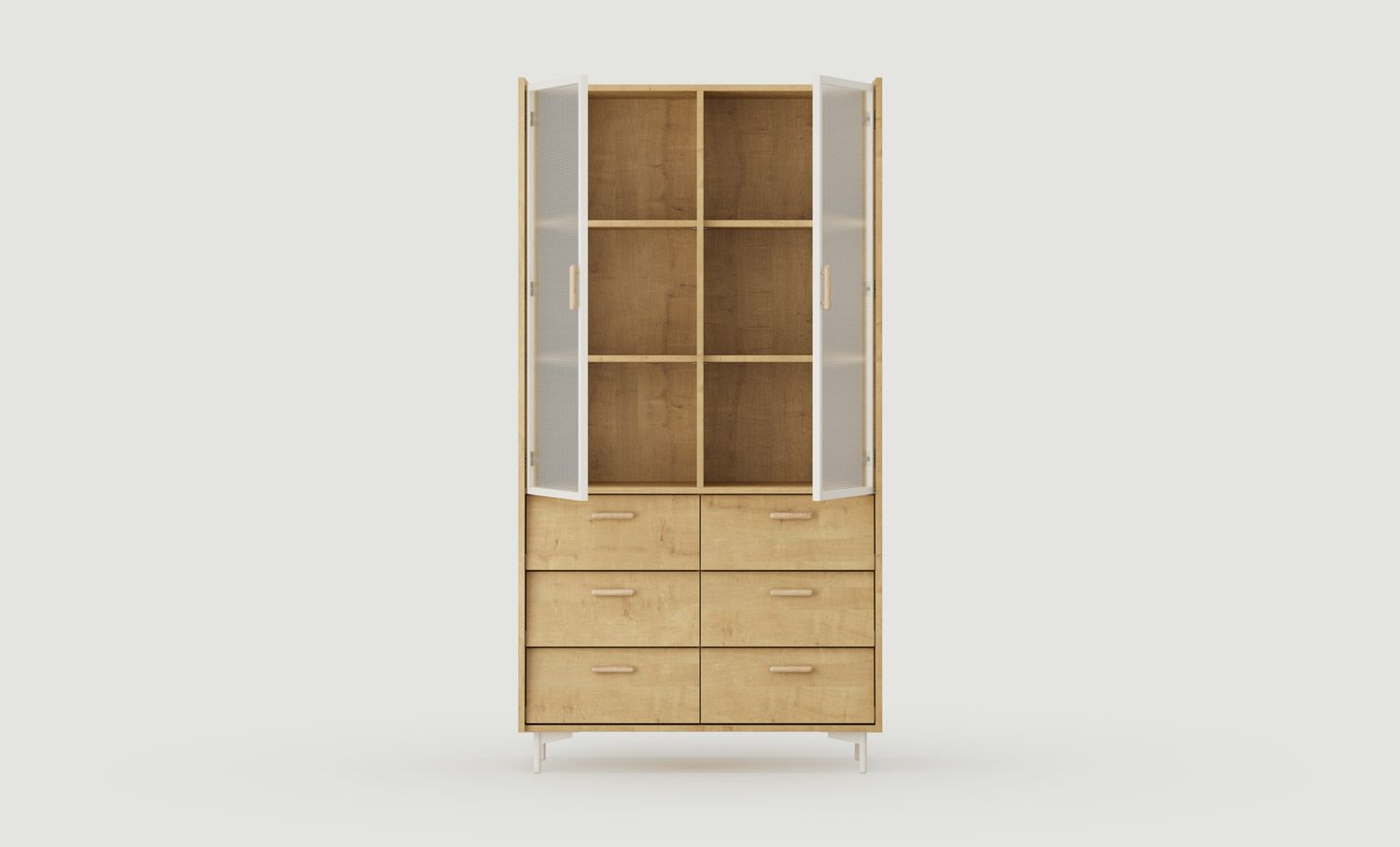 Armoire SKRA SKR97
Couleur : chêne Hamilton
Poignée : Chêne cigare
Couleur du cadre : Milky Way
Pied : Milky Way