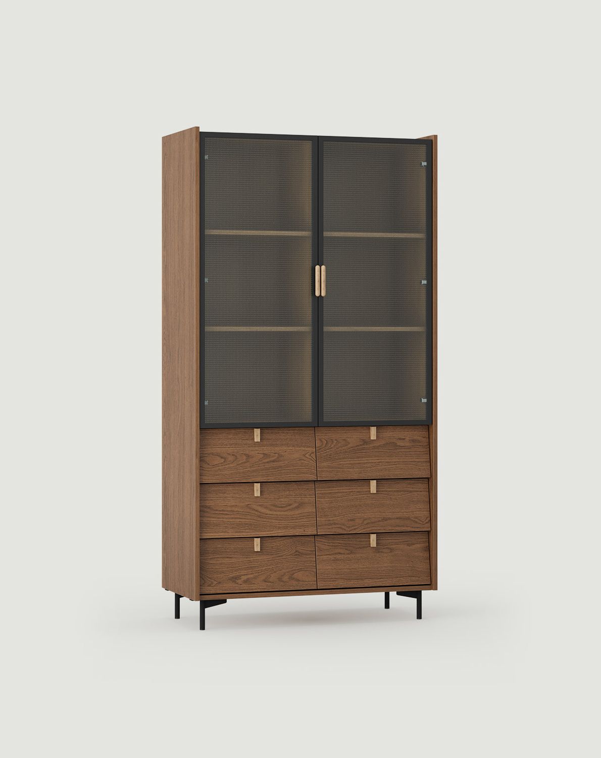 Armoire SKRA SKR97
Couleur : Chêne rustique
Poignée supérieure : Chêne cigare
Couleur du cadre : Noir
Poignée inférieure : Chêne Cale
Pied : Noir