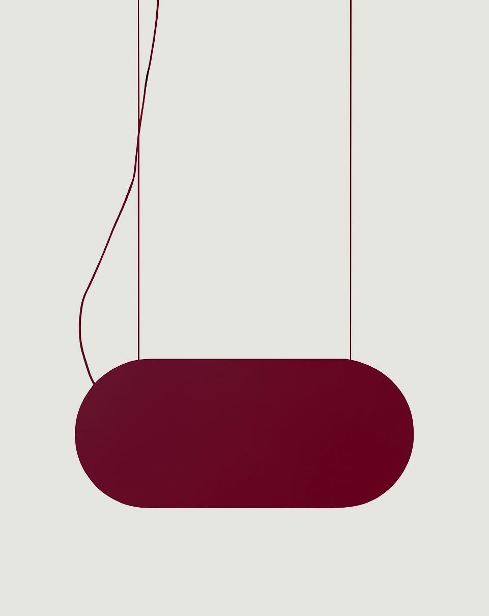 MALUMI Suspension de plafond de couleur bordeaux