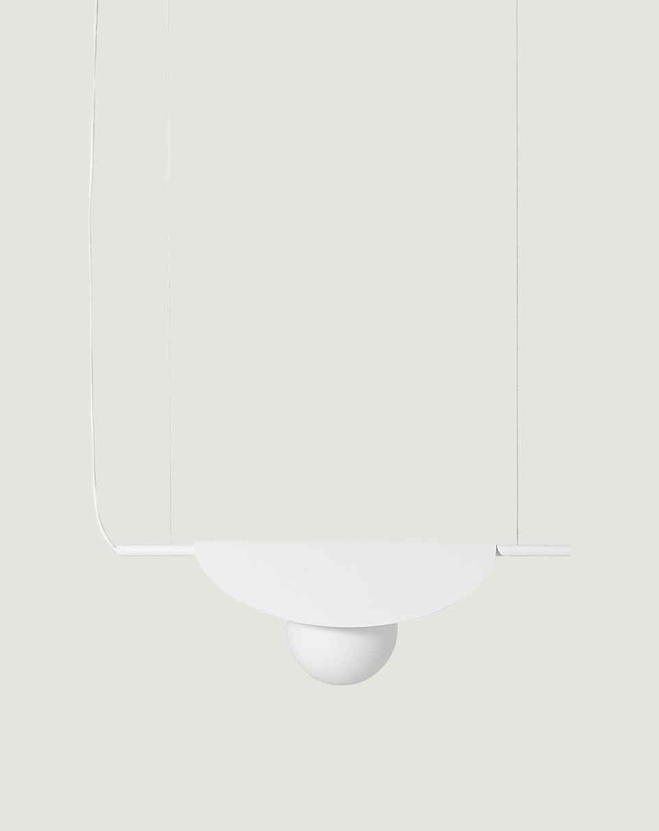 SALLO A Lampe suspendue blanche